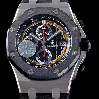 레플리카 [오데마피게] 남성용 로얄오크 오프쇼어 티타늄/세라믹 한정판 블랙다이얼 AUD4203  