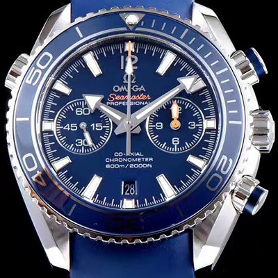 레플리카 [오메가] 남성용 씨마스터 ETA-7750 오토매틱 무브먼트 블루 다이얼 OMG0021  