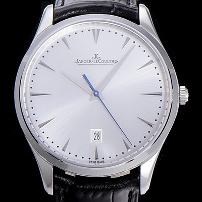 레플리카 [예거르꿀뜨르]남성용 마스터 울트라 씬 데이터 40미리 오토매틱 실버다이얼 JAG92687  