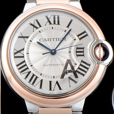 레플리카 [까르띠에] 남여공용 2019신상 발롱블루 W2BB0003 36mm 남여공용 화이트 다이얼 오토매틱 무브먼트 CAR0105  