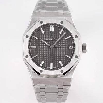 레플리카 [오데마피게] 로얄오크 하이엔드 15500ST.OO.1220ST.02 최신형 Cal.4302 셀프와인딩 무브먼트 41MM 그랜드 파피스리 패턴 그레이 다이얼 AUD78408  