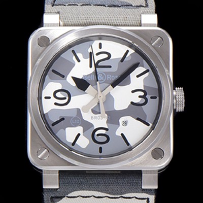 레플리카 [벨앤로즈] 남성용 BR0392 BAPE Marks 25주년 애디션 오토매틱 ETA2836-2 타입 42mm 나토천 그레이 카모다이얼 bel07926  