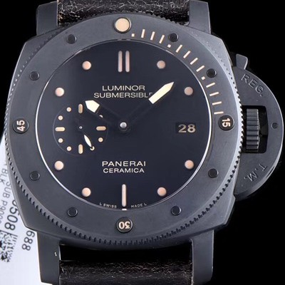 레플리카 [파네라이] 남성용 서브머서블 1950 3데이즈 PAM00508 스페셜 에디션 오토매틱 Cal P.9000 무브먼트 블랙 다이얼 PAN0233  