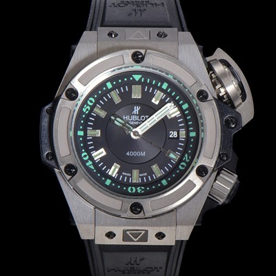 레플리카 [휴블렛] 남성용 빅뱅 킹 파워 오세아노그래픽 오토매틱 Hub1400 티타늄제질 48mm  러버우레탄줄 블랙다이얼 hub9191  