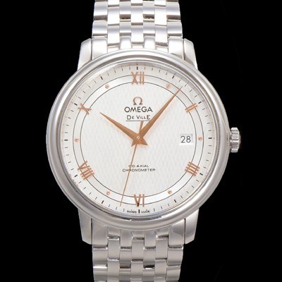 레플리카 [오메가] 남성용 드빌 프레스티지 424.10.40.20.02.004 오토매틱 Cal.8800타입 39.5mm 메탈줄 화이트 다이얼 omg20193  