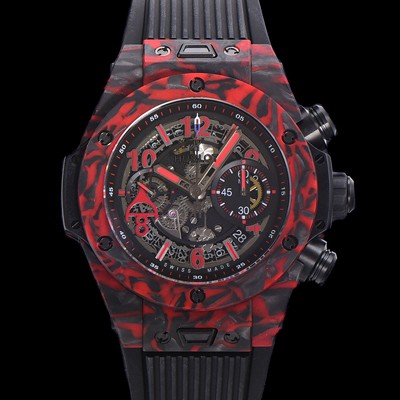 레플리카 [휴블렛] 남성용 빅뱅 유니코 풀카본 제질 오토매틱 Hub1242 타입 45mm 러버우레탄줄 스켈래톤다이얼  hub5195  