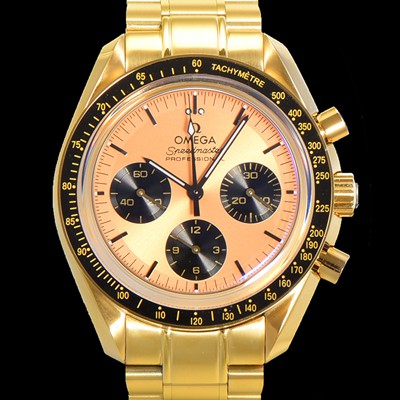 레플리카 [오메가] 남성용 스피드마스터 문워치  프로페셔널 수동기계식 1861타입  42mm 18K 옐루골드 메탈줄 옐루다이얼 omg26640  