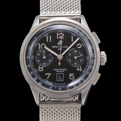 레플리카 [브라이틀링] 남성용 프리미에르 AB0145221B1P1 크로노그래프 7750 타입 오토매틱 42mm 메쉬밴드 블랙 다이얼 bre6020  