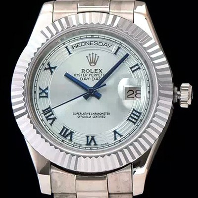 레플리카 [로렉스] 남성용 데이데이트 2 로마 인덱스 블루 다이얼 ROL0100  