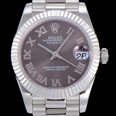 레플리카 [로렉스]여성용 레이디 데이져스트 31mm 오토매틱 그레이다이얼 ROL92375  