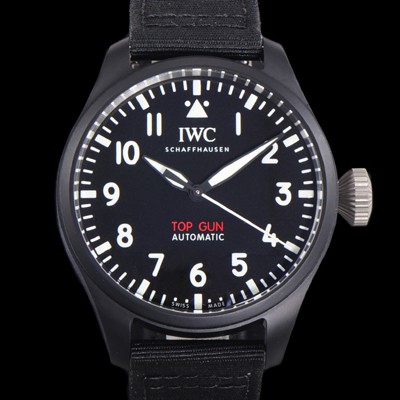 레플리카 [아이더블유씨] 남성용 파일럿 IW329801 오토매틱 43.8mm 세라믹재질 나토천/가죽줄 믹스 블랙 다이얼 iwc29049  