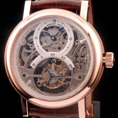 레플리카 [브레게] 남성용 VIP타입 리얼 뚜르비용!!클래식 그랜드 컴플리케이션 3355PT/00/986 스켈레톤 다이얼 18K 로즈골드 투어빌론 탑재 무브먼 BRG0440  