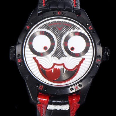 레플리카 [콘스탄틴 차이킨] 남성용 조커 오토매틱 NH35타입 42mm 가죽줄 블랙 다이얼 kon85291  