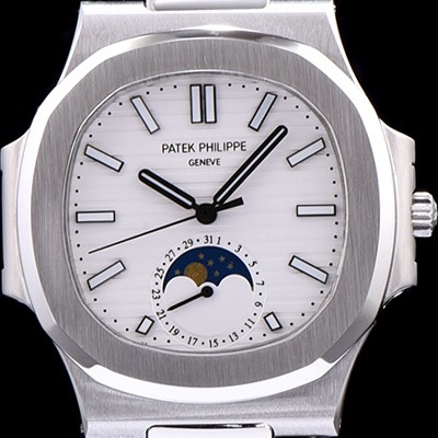 레플리카 [파텍필립] 남성용 노틸러스 화이트 다이얼 오 PAT0230  