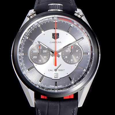 레플리카 [태그호이어] 남성용 까레라 1887 크로노 SS 오토매틱 그레이 다이얼 TAG4233  
