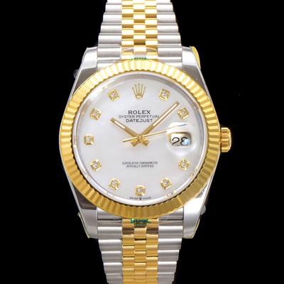 레플리카 [로렉스] 남성용 데이저스트II m126333 18K 옐로우골드 41mm 오토매틱 Cal.3235 무브먼트 화이트/자개 다이얼 rol5354  