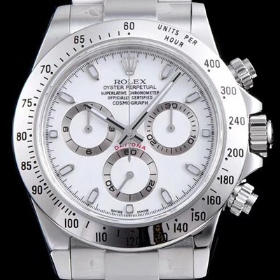 레플리카 [로렉스] 남성용 VIP타입 코스모그래프 데이토나 116520-78590 출시!!오이스터 18K 화이트 골드 화이트 다이얼 ETA 7750B-2 크로노그래프 오토매틱 무브먼트 ROL0004  