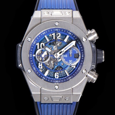 레플리카 [휴블렛] 남성용 빅뱅 유니코 킹골드 크로노그래프 441.NX.5179.RX  HUB1280 오토매틱 므브먼트 44mm 러버밴드 스켈레톤다이얼 hub38949  