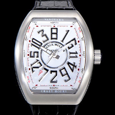 레플리카 [프랭크뮬러] 남성용 뱅가드 오토매틱 CZ02타입 44미리 가죽줄/스트랩 화이트다이얼 FRA79429  