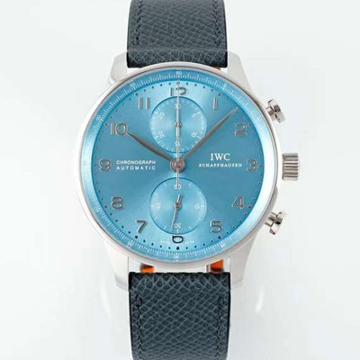 레플리카 [아이더블유씨] 남성용 신상품 포르투기즈 IW371626 크로노그래프 41mm 오토매틱 Cal.69355 타입 아이스 블루 다이얼 iwc4116  