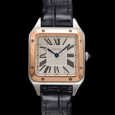 레플리카 [까르띠에] 여성용 산토스 W2SA0012 쿼츠 38mm S 사이즈 18K 로즈골드 화이트 다이얼 car69328  