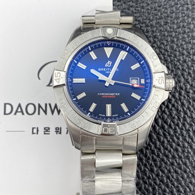 레플리카 [브라이틀링] 남성용 어벤져 44mm 메탈줄 오토매틱 2836-2 타입 블랙 다이얼 bre6067  