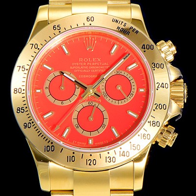 레플리카 [로렉스]남성용 데이토나 오이스터 40mm 4130타입 무브튜닝 올금/통금 옐루골드 레드다이얼 ROL49358  