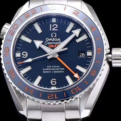 레플리카 [오메가] 남성용 시마스터 코엑시얼 지엠티 블루 다이얼 오토매틱 무브먼트 OMG0310  