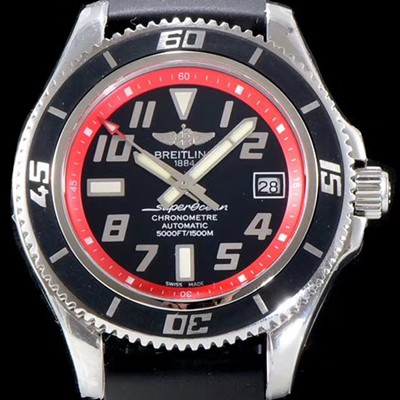 레플리카 [브라이틀링] 남성용 2018년 신상 에어로마린 슈퍼오션 블랙다이얼 BRE0210  