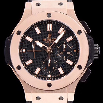레플리카 [휴블렛] 남성용 빅뱅 최고급형! 301.PM.1780.RX 에볼루션 18k로즈골드 크로노그래프 블랙 카본 다이얼 신형 ETA 7750오토매틱 무브먼트 HUB0405  