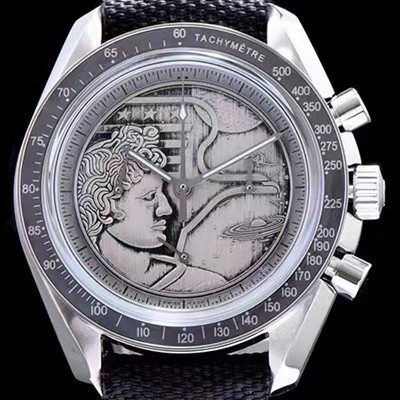 레플리카 [오메가] 남성용 스피드마스터 그레이 다이얼 핸드 와인딩 무브먼트 OMG0010  