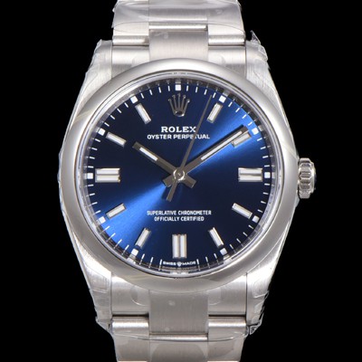 레플리카 [로렉스] 남성용 904스틸 오이스터 퍼페추얼 m126000 오토매틱 칼리버 3230타입 36미리 메탈시계 다크블루다이얼 ROL79897  