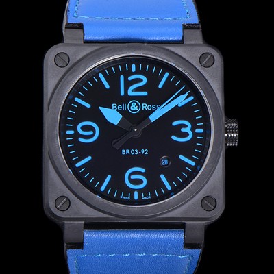 레플리카 [벨앤로즈] 남성용시계 BR03 오토매틱 미요타 9015타입 세라믹케이스 42mm 러버줄 블랙다이얼 bel2696  