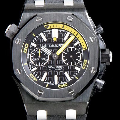 레플리카 [오데마피게] 남성용 로얄오크 오프쇼어 다이버 26703ST.OO.A027CA.01 1:1 베스트 에디션 크로노그래프 블랙 러버 스트랩 오토매틱 무브먼트 AUD0220  