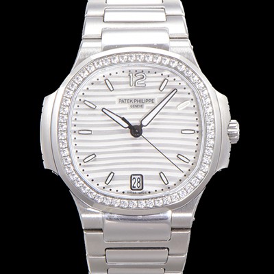 레플리카 [파텍필립] 여성용 노틸러스 7118/1200A-010 레이디스 오토매틱 Cal.324 S C타입 35.2mm 다이아셋팅 메탈줄 실버다이얼  pat0922  