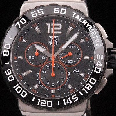 레플리카 [태그호이어] 남성용 포뮬러 모토레이싱 크로노 블랙 다이얼 F1 TAG4212  
