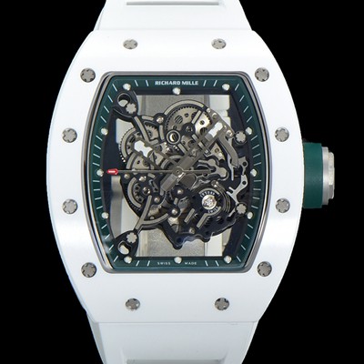 레플리카 [리차드밀레] 남성용 RM055 세라믹 제질 수동형 무브먼트 50미리 러버밴드 스켈레톤 다이얼 RIC00455  