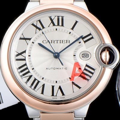 레플리카 [까르띠에] 남성용 2019신상 발롱블루 W2BB0004 42mm 화이트 다이얼 오토매틱 무브먼트 CAR0100  