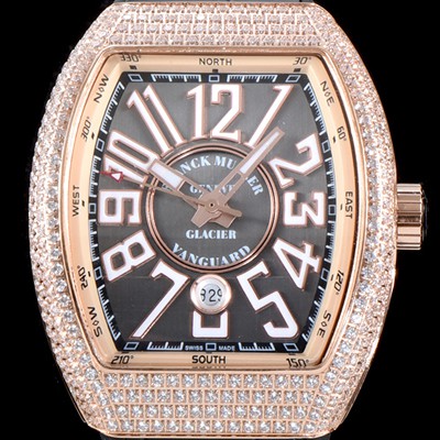 레플리카 [프랭크 뮬러] 남성용 마스터 컴플리케이션 V45 SC DT YACHTING 5N 뱅가드 요팅!! 일본산 최상급 퀄리티의 쥬얼셋팅 케이스 그레이&골드 다이얼 스위스 ETA 2824-A2오토매틱 FRA0411  