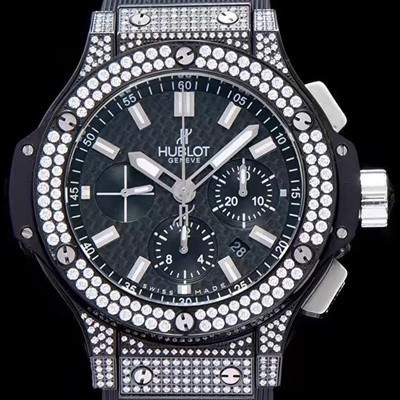 레플리카 [휴블렛] 남성용 빅뱅 하이퀄리티 볼루션 블랙 다이얼 오토매틱 무브먼트 HUB0433  