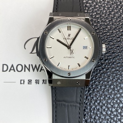 레플리카 [휴블렛] 남성용 클래식 퓨전 542.NX.2611.LR 42mm 오토매틱 2892타입 화이트 다이얼 hub2140  