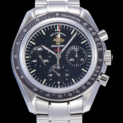 레플리카 [오메가] 남성용 스피드마스터 크로노그래프 아폴로 15 40주년기념 수동형 42미리 메탈줄 블랙다이얼 OMG79532  
