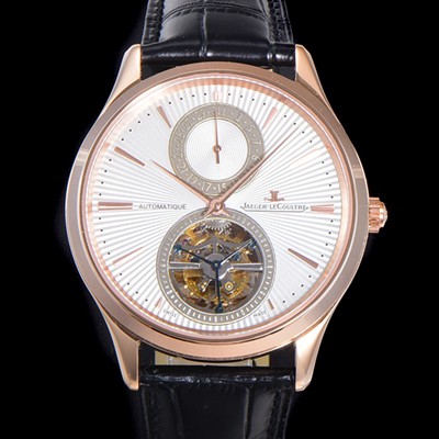 레플리카 [예거르꿀뜨르] 남성용 마스터 13234 E1 투어빌론(뚜르비용)  978F  42mm 18K 로즈골드 가죽줄 화이트다이얼 jag48650  