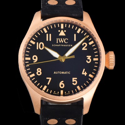 레플리카 [아이더블유씨] 남성용 빅 파일럿 워치 IW329703 브론즈 스핏파이어 43mm 오토매틱 9015 타입 가죽줄 블랙 다이얼 iwc39265  
