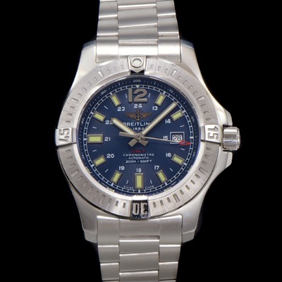 레플리카 [브라이틀링] 남성용 어벤져 A1738811.C906.211S.A20D.2 오토매틱 2824타입 44mm 메탈줄 블루 다이얼 bre6050  