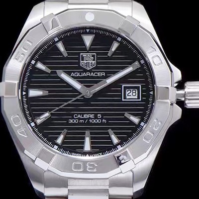 레플리카 [태그호이어] 남성용 아쿠아레이서 WAY2111.BA0928 워치 블랙 다이얼 오토매틱 무브먼트 TAG0140  