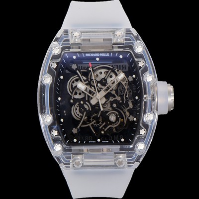 레플리카 [리차드밀러] 남성용 RM055 수동/기계식 무브먼트 50mm 우레탄줄 스캘래톤 블랙 다이얼 ric0227  