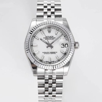 레플리카 [로렉스] 여성용 데이져스트 178274 플루티드 31mm 쥬빌레 오토매틱 2236타입 화이트 다이얼 rol5436  