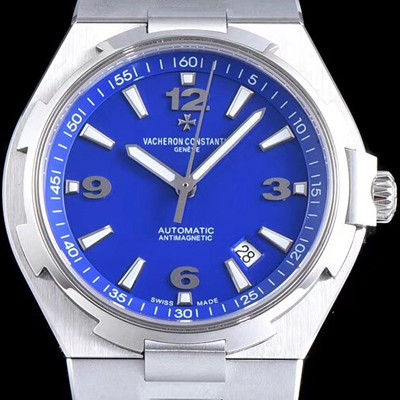레플리카 [바쉐론콘스탄틴] 남성용 오버시즈 데이트 P47040/000A-9008 최신 업그레이드 버전! 블루 다이얼 오토매틱 무브먼트 VAC0200  