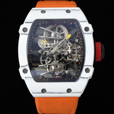 레플리카 [리차드밀레] 남성용 RM27-02 투어빌론 라파엘 나달 47mm 기계식 수동형 무브먼트 스켈레톤 다이얼 ric0272  